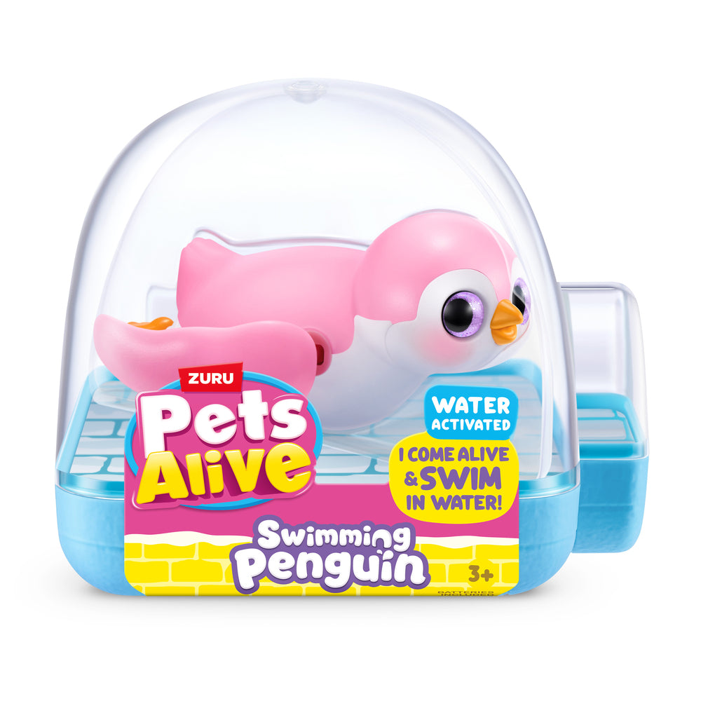 Pets alive swimming penguin ass