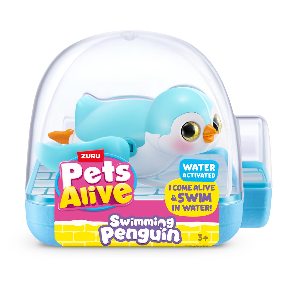 Pets alive swimming penguin ass
