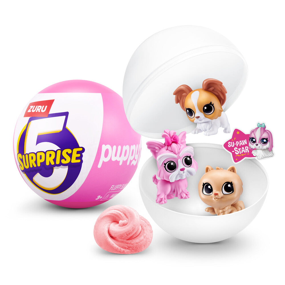 5 Surprise puppy pet shop ass