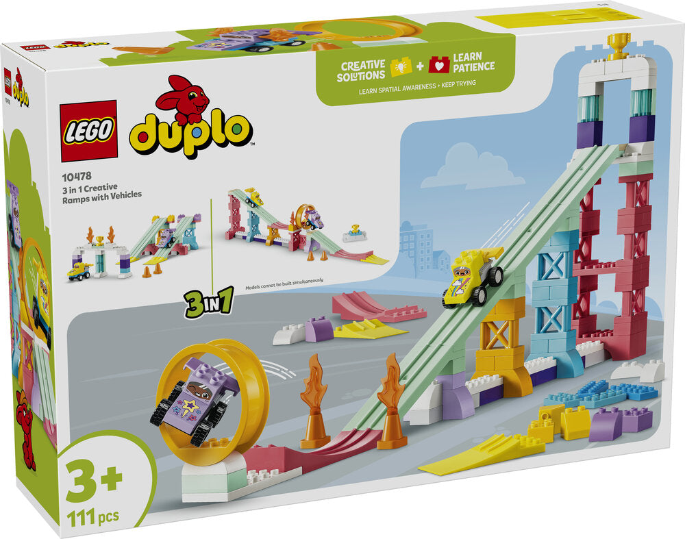 LEGO DUPLO Town 10478 3-i-1 kreative ramper med køretøjer