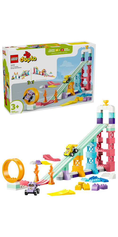 LEGO DUPLO Town 10478 3-i-1 kreative ramper med køretøjer