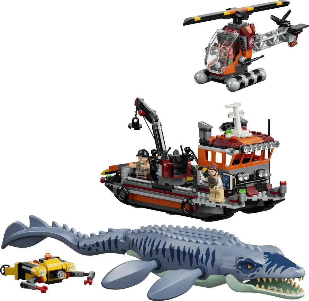 LEGO Jurassic World 77983 Mosasaurus-dinosaurens bådangreb