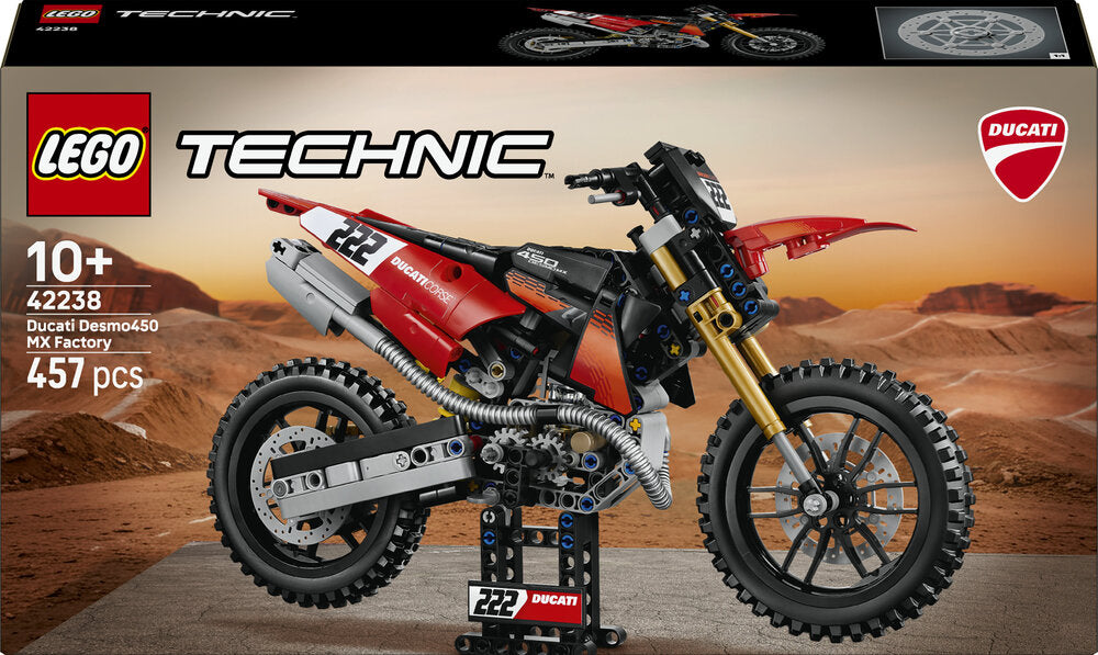 LEGO Technic 42238 Ducati Desmo450 MX Factory-motorcykel