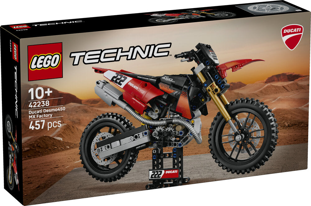LEGO Technic 42238 Ducati Desmo450 MX Factory-motorcykel