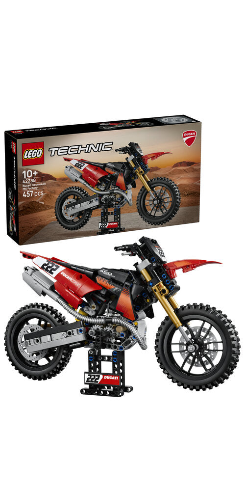 LEGO Technic 42238 Ducati Desmo450 MX Factory-motorcykel