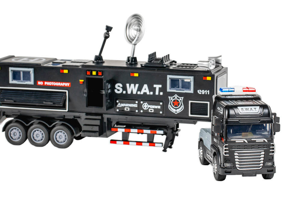 Die-cast S.W.A.T truck anhænger, lys og lyd