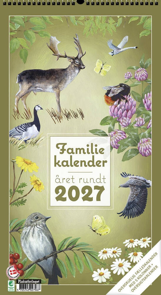 FAMILIEKALENDER ÅRET RUNDT I NATUREN 2027