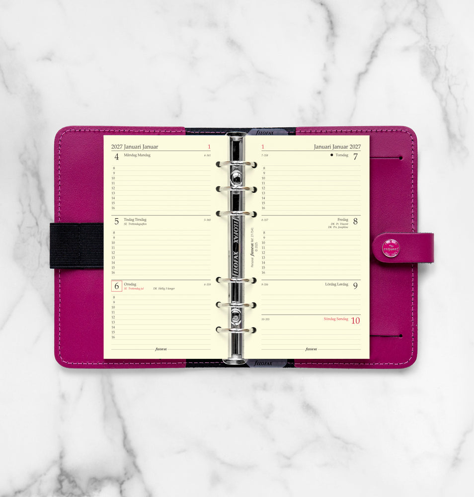 Refill Filofax Personal 2027 Uge/Opslag