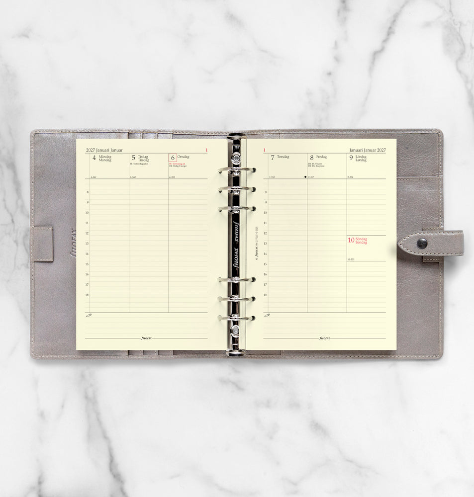 Refill Filofax A5 2027 Uge/Opslag Vertikal