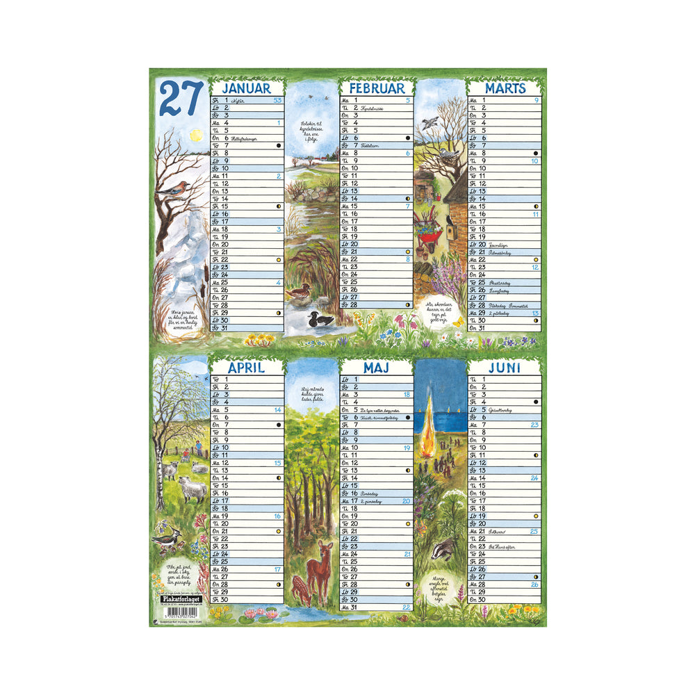 OVERBLIKSKALENDER A3 2027