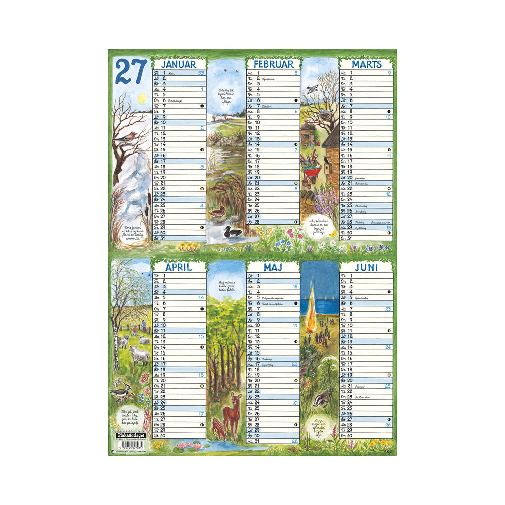 OVERBLIKSKALENDER A4 2027