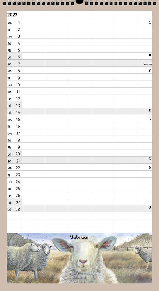 FAMILIEKALENDER ÅRET RUNDT PÅ BONDEGÅRDEN 2027