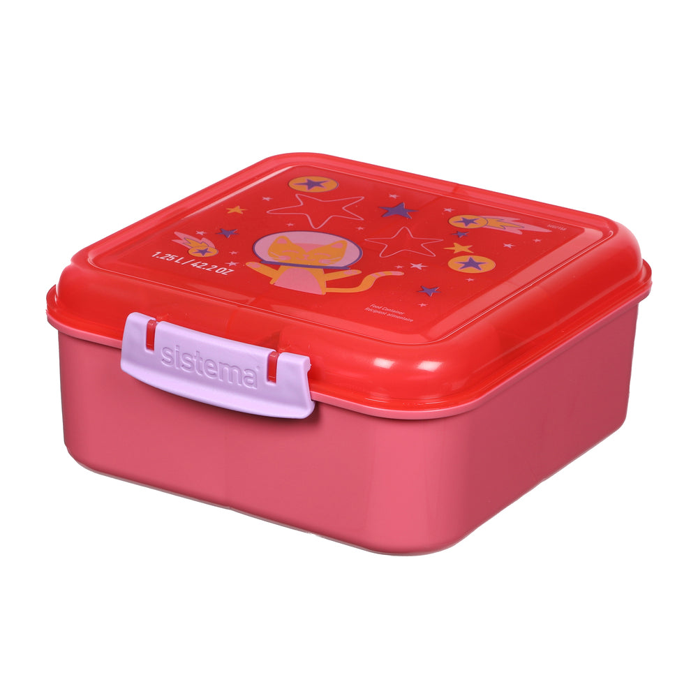 Madkasse Sistema Bento Cube Lunch Kids Design 1,25L 6 Asst
