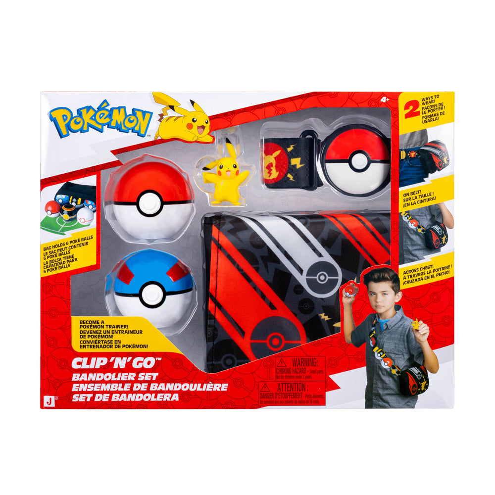 Pokemon clip n go bandolier set Pikachu