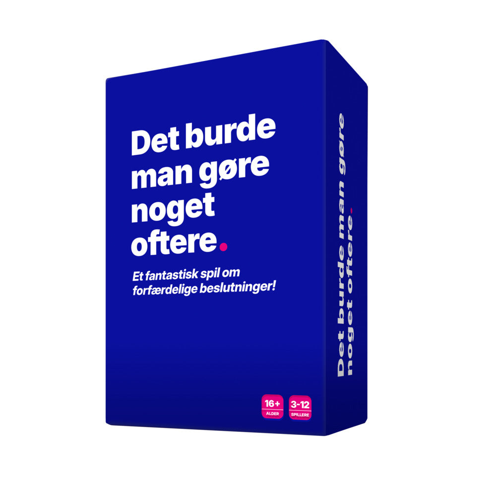 Det burde man gøre noget oftere