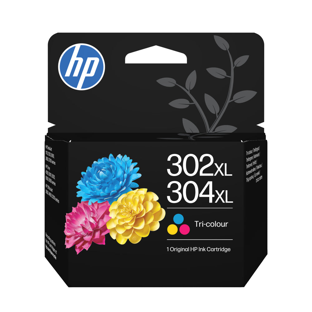 Blæk HP 302XL/304XL Tri-Color Original Ink Cartridge
