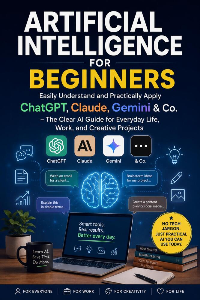 ARTIFICIAL INTELLIGENCE FOR BEGINNERS:  Easily Understand and Practically Apply ChatGPT, Claude, Gemini & Co.