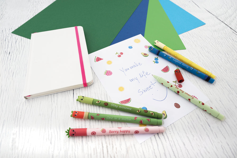 Viskepen Eberhard Faber Gel Roller Fruity Erase It! Lemon