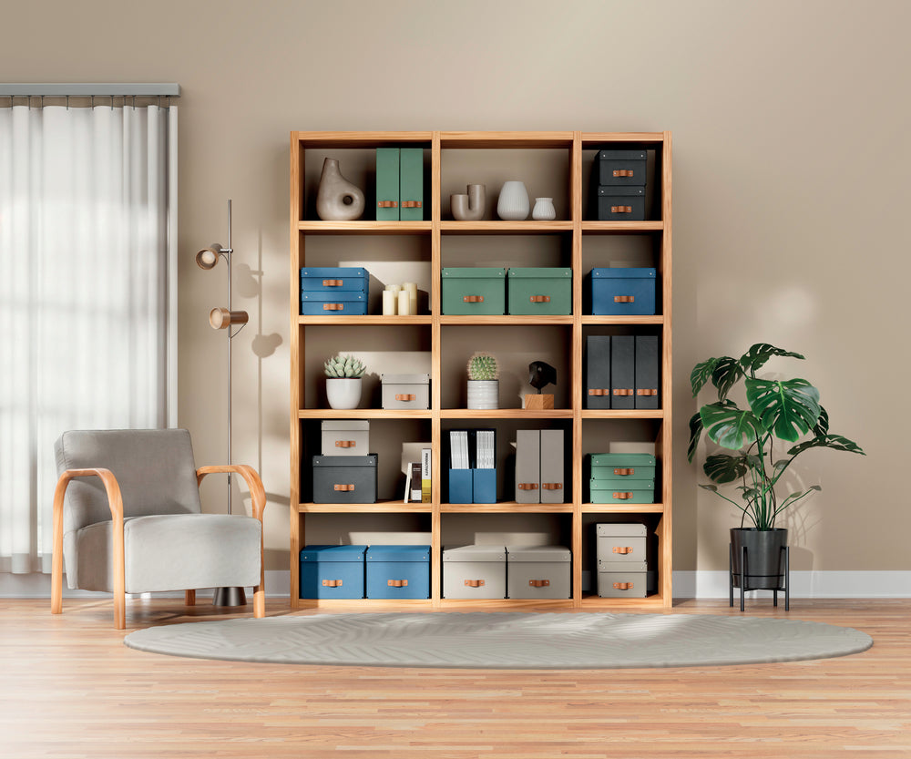 Opbevaringsboks Leitz Puro jordgrøn small 7L 2 stk.