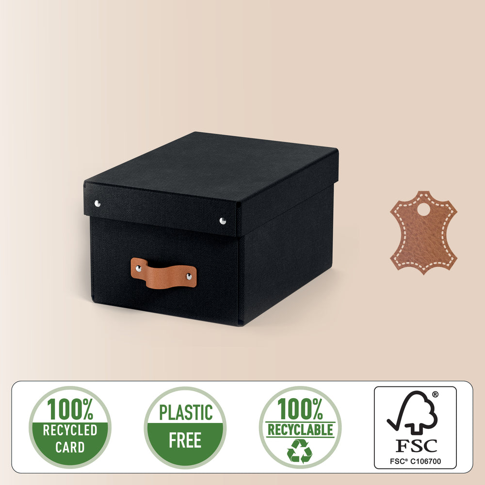 Opbevaringsboks Leitz Puro antracit small 2 stk.
