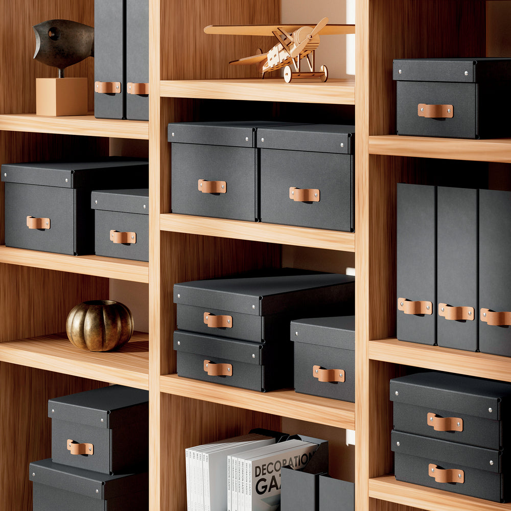 Opbevaringsboks Leitz Puro antracit small 2 stk.