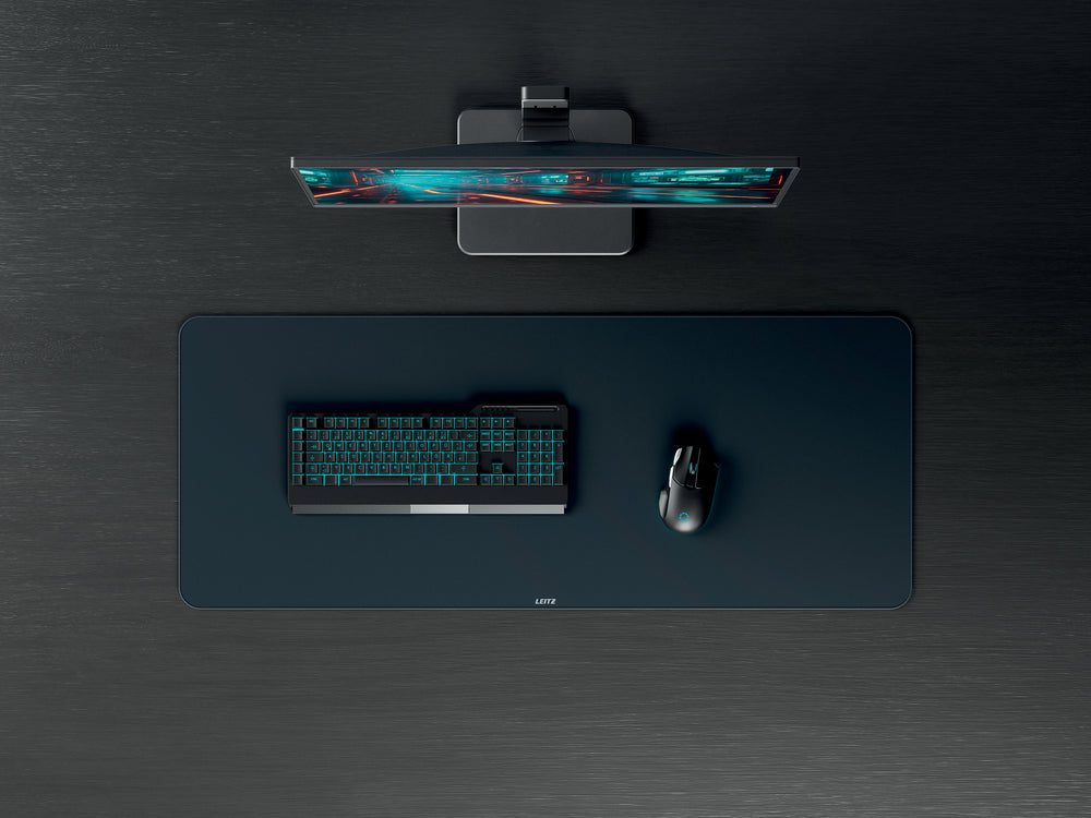 Skriveunderlag gamingmåtte Leitz 40x100cm mørkegrå