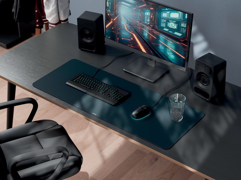 Skriveunderlag gamingmåtte Leitz 40x100cm mørkegrå
