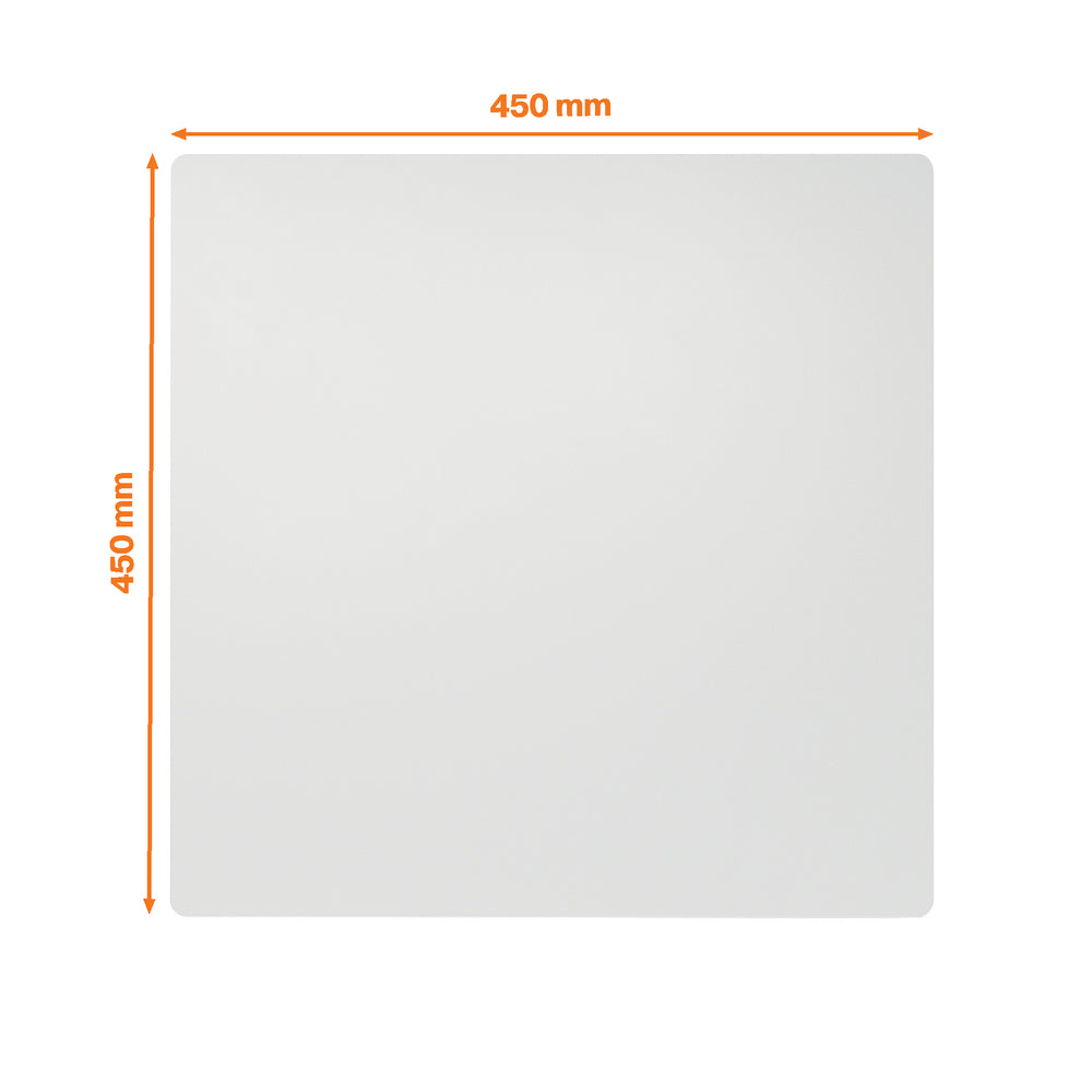 Whiteboardtavle magnetisk rammeløst Nobo stål 45x45cm