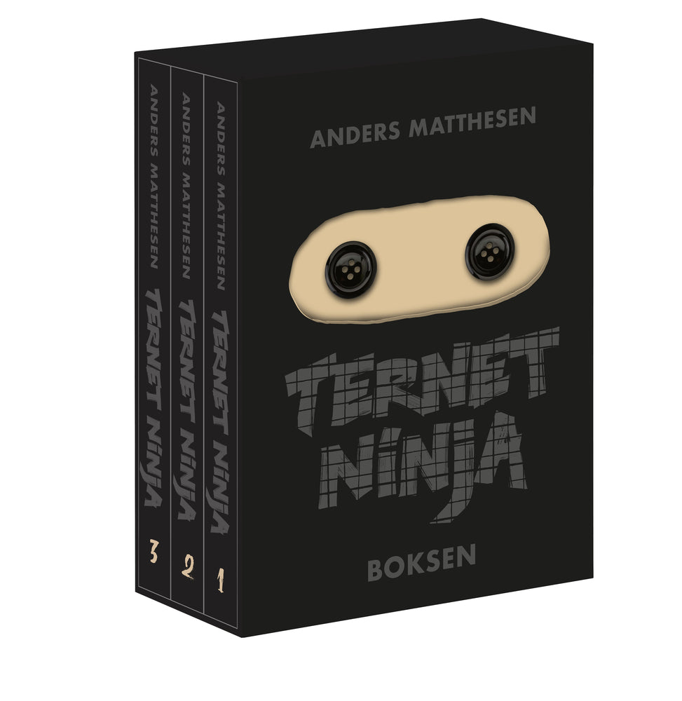 Ternet Ninja. Boksen - m. signeret klistermærke