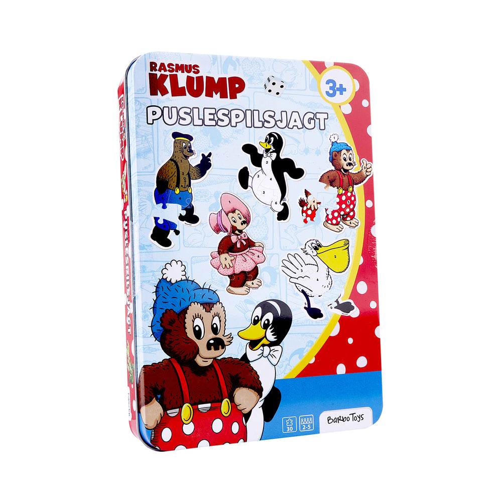 Rasmus Klump - Puslespil i tin æske