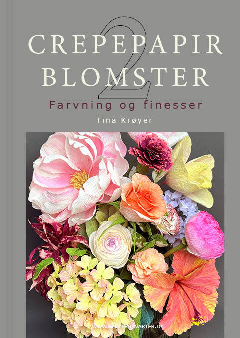 D1 Crepepapirblomster 2, farvning og finesser