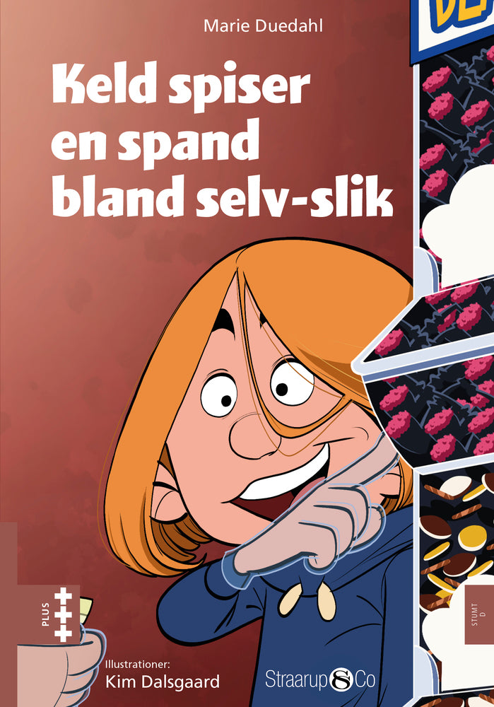 Keld spiser en spand bland selv-slik