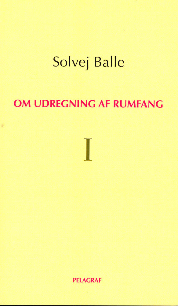 D1 Om udregning af rumfang I