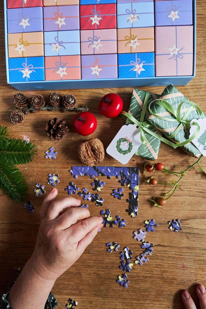 Julekalender Christmas Tree & Snowflakes 1000 brikker