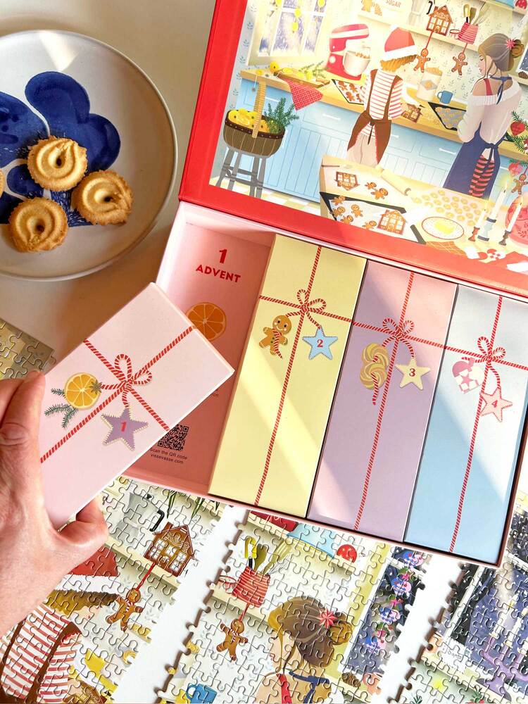 Adventkalender Sweet Christmas 1000 brikker