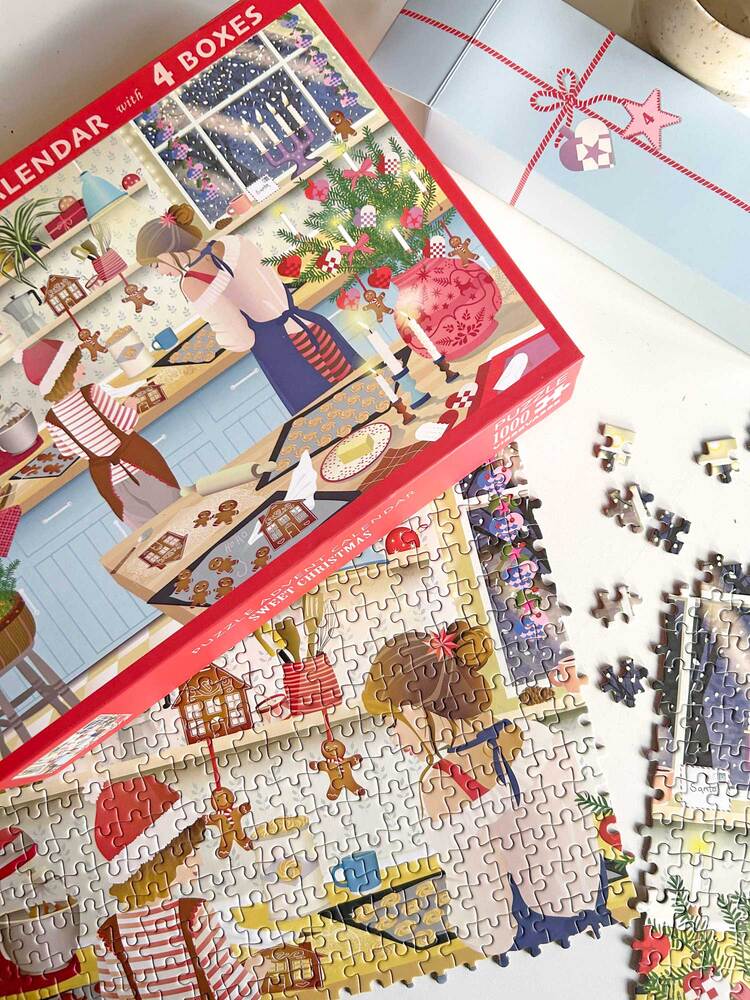 Adventkalender Sweet Christmas 1000 brikker