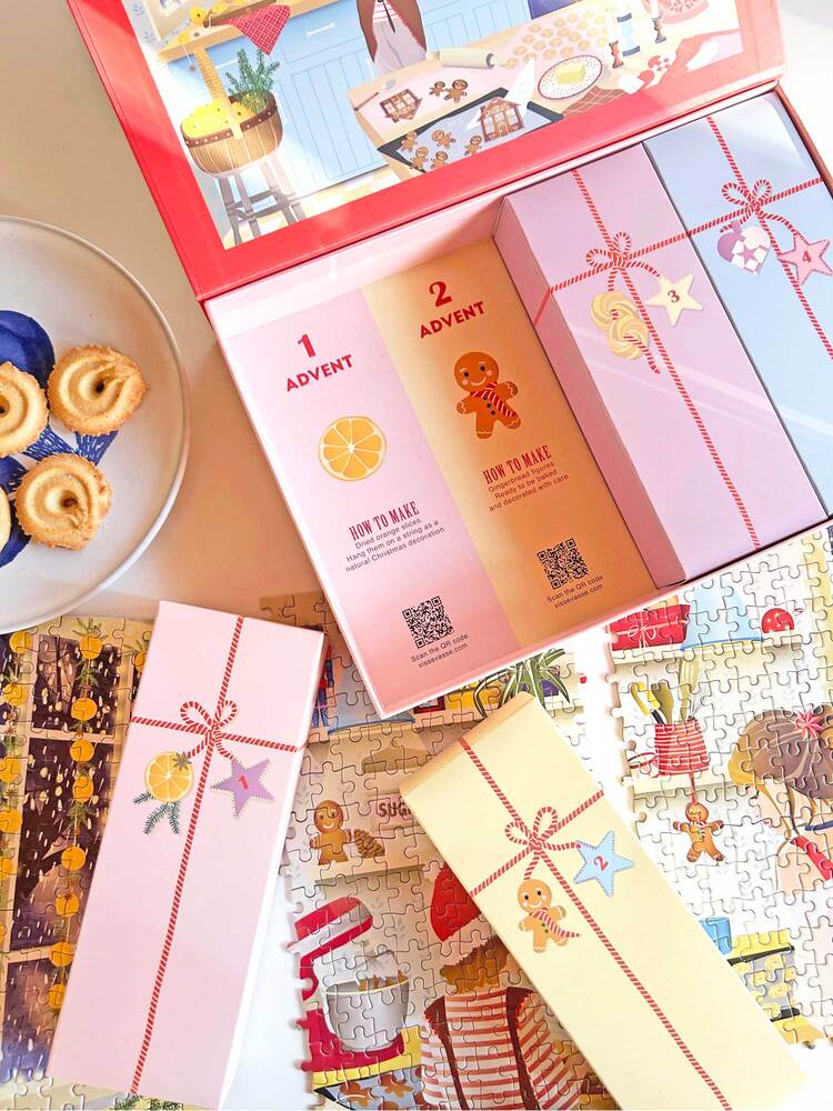 Adventkalender Sweet Christmas 1000 brikker