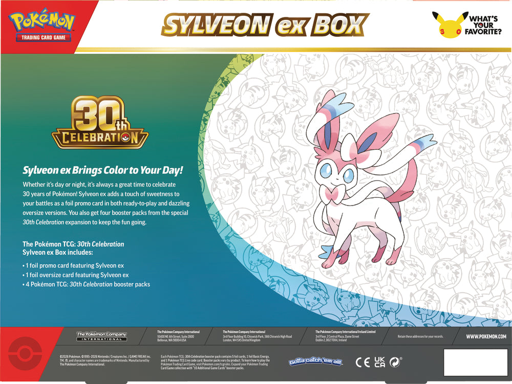 Pokemón Box Ex 30th - Sylveon Ex