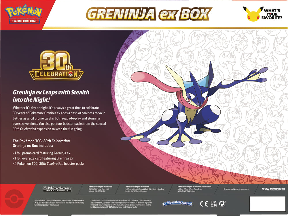 Poke Box ex 30th - Greninja ex