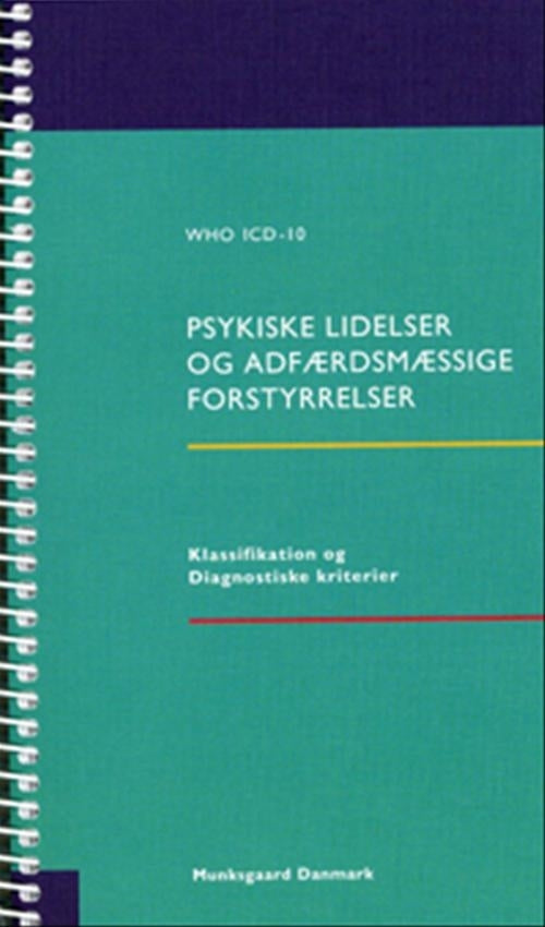 D1 Psykiske lidelser og adfærdsmæssige forstyrrelser