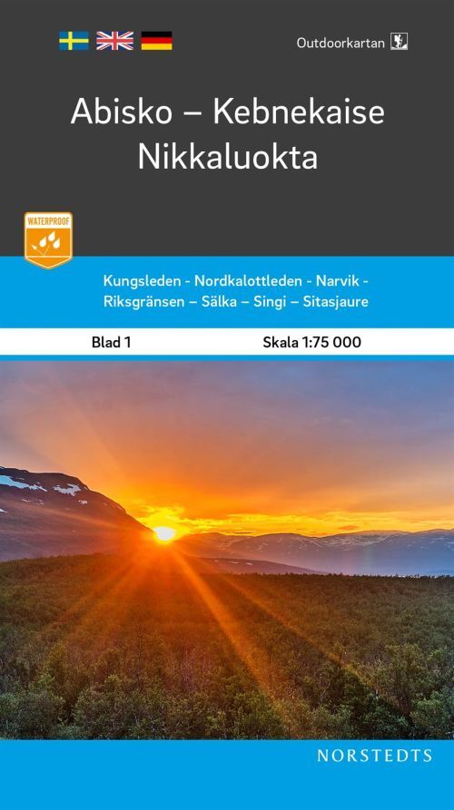 D1 Abisko-Kebnekaise-Nikkaluokta  1:75.000