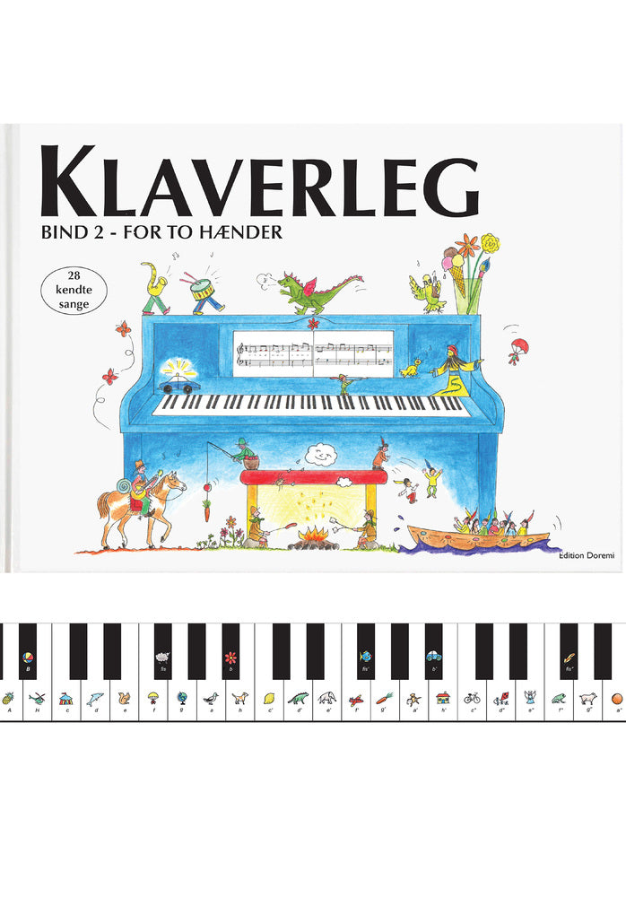 D1 Klaverleg bind 2 - for to hænder (blå)