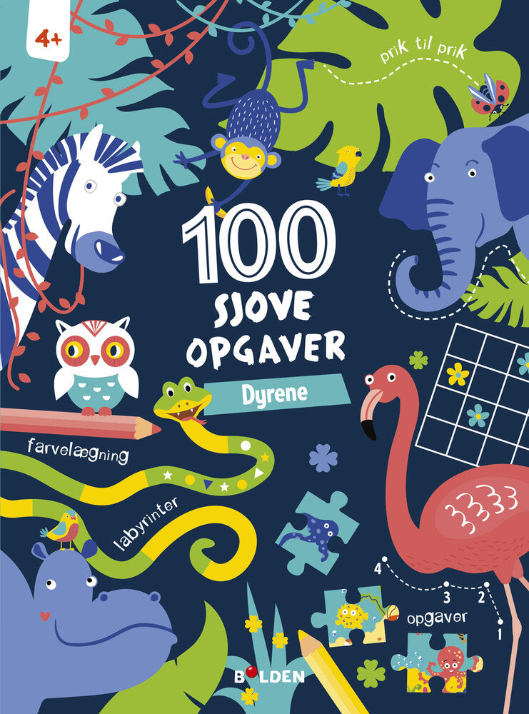 D1 100 sjove opgaver: Dyrene (fra 4 år)