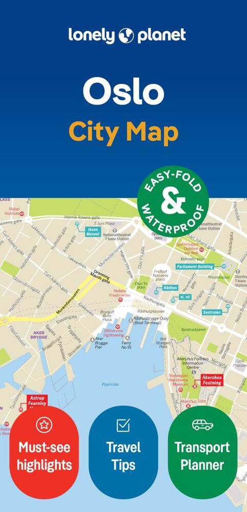 D1 Lonely Planet Oslo City Map