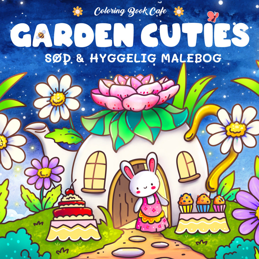 D1 Malebog: Garden Cuties - Cozy Coloring