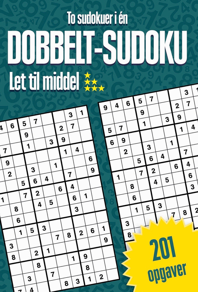 D1 Dobbelt-sudoku : To sudokuer i én