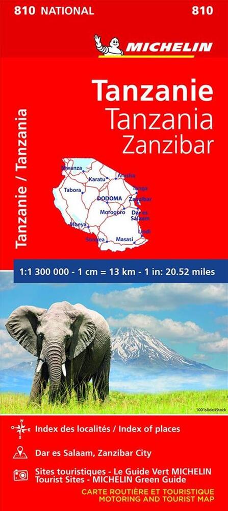 D2 Tanzania & Zanzibar - Michelin National 810