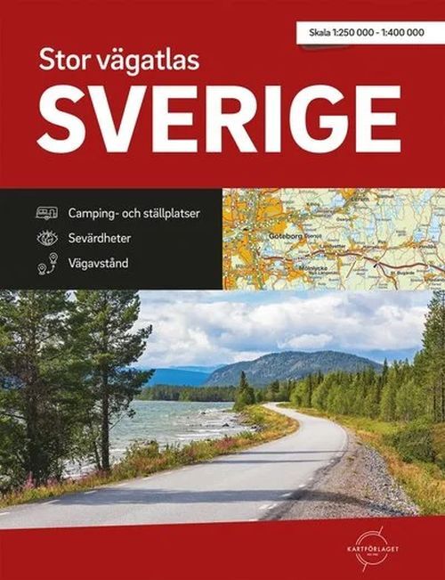 D2 Stor vägatlas Sverige : skala 1:250 000/1:400 000