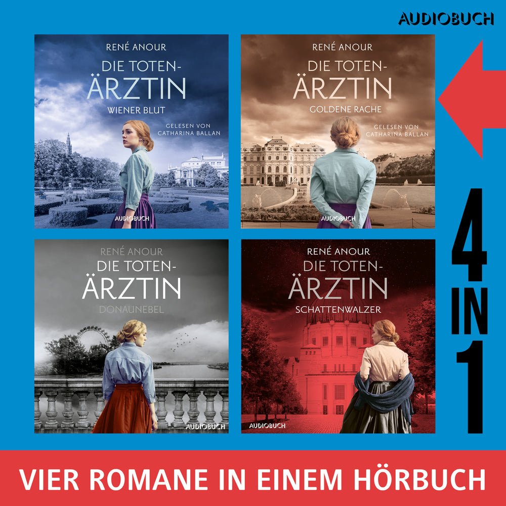 Die Totenärztin – Die komplette Reihe (Wiener Blut, Goldene Rache, Donaunebel, Schattenwalzer)