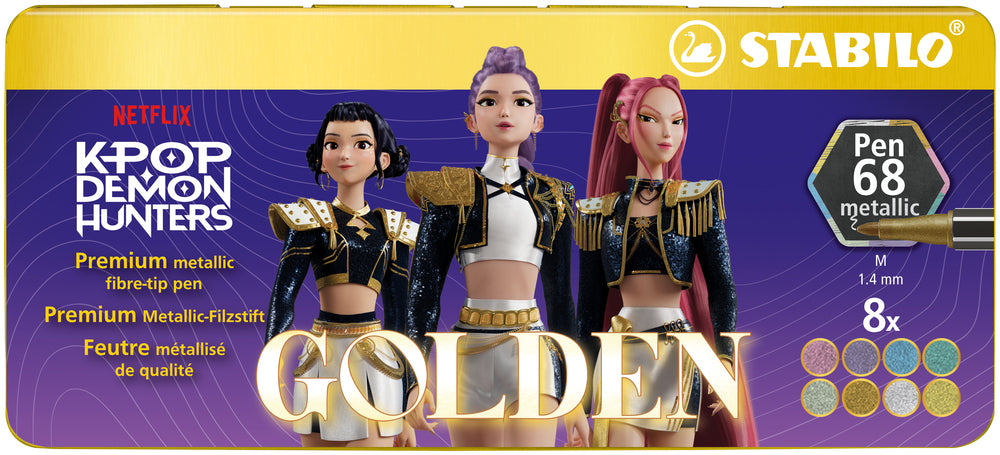 Stabilo Pen 68 K-Pop Dh 8 Stk. Metal Æske